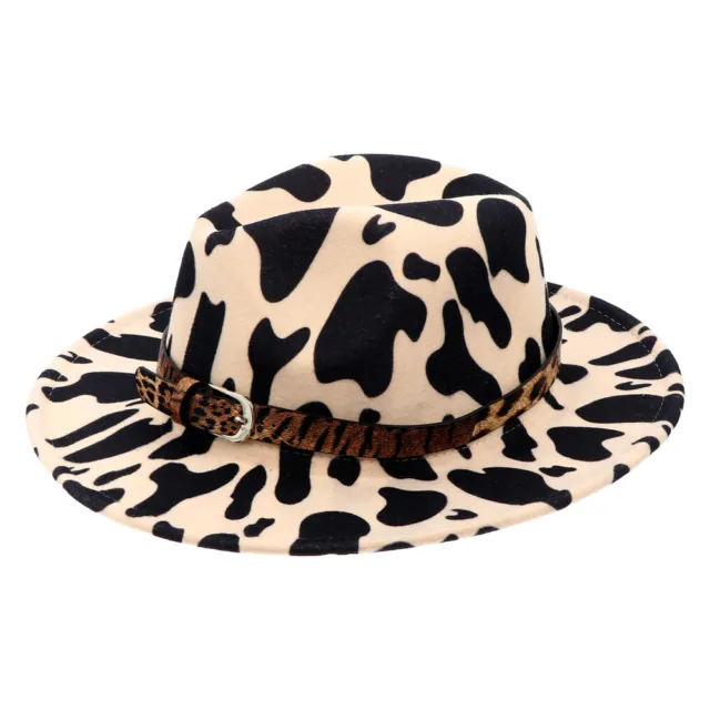 Cilindro jazz lana uomo leopardo cappello fedora cappello leopardo donna