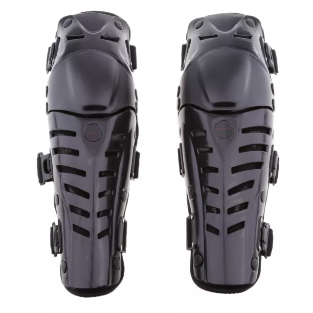 Motorcycle Motocross Racing Knee Shin Guards Pads Brace Protector Gear Black