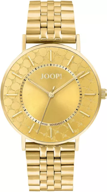 JOOP! 36 mm Quarzuhr 2033712 Edelstahl IP-Beschichtet Mineralglas Gold B-WARE