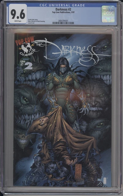 THE DARKNESS #2 CGC 9.6 Garth Ennis Story, Silvestry Cover & Art, TOP COW 1997