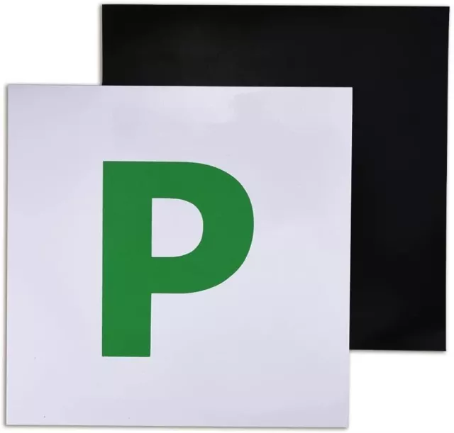 2 x MAGNETIC PASSED PASS NEW DRIVER GREEN P PLATE PLATES FOR CAR VEHICLE CHEAP