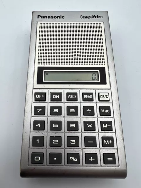 Vintage Panasonic Model: JE-720U CompuVoice Voice Talking Calculator