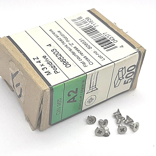 [190pcs] 0965203.4 M3x4/DIN965 SCREW