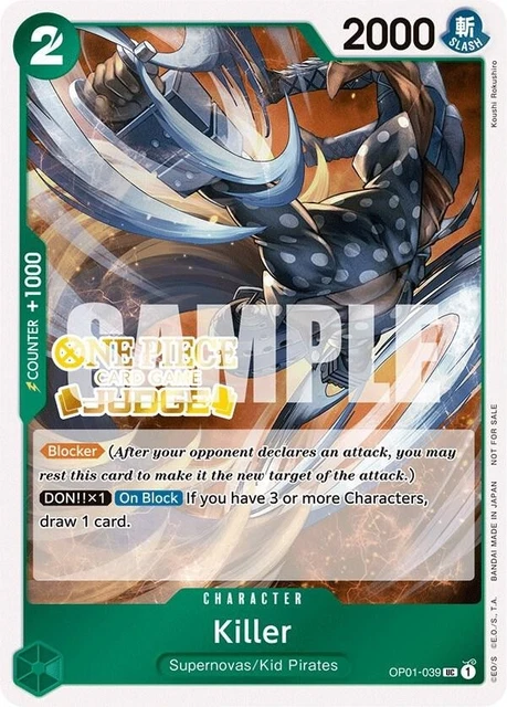 KILLER OP01-039 ONE Piece Judge Card $7.30 - PicClick CA KILLER OP01-039 ONE Piece Judge Card $7.30 - PicClick CA