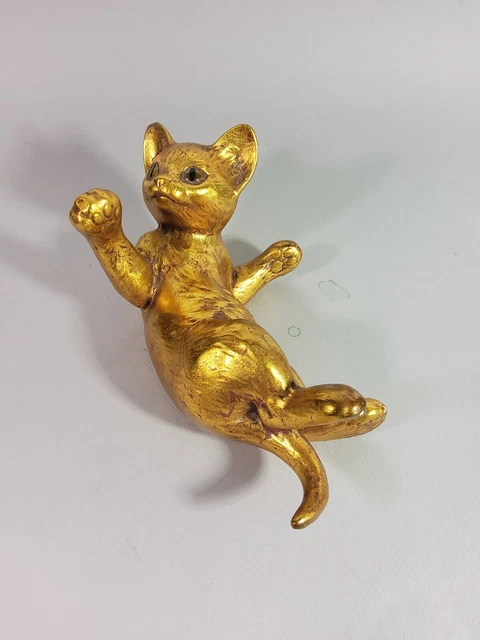 Vintage Belle broche Soleil Bijou métal doré signé SOULEIADO - 2 DISPONIBLES C28