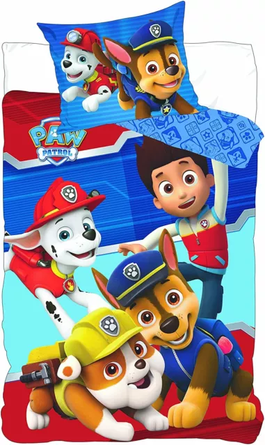 Paw Patrol Polyester Couverture Set Simple Taille (U.S Double) 140cm X 200cm (