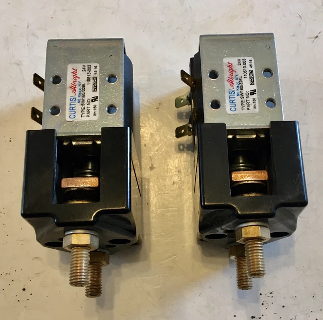 Set Of Two Curtis SW180-326L  Albright  Contactor 24 Volt Untested