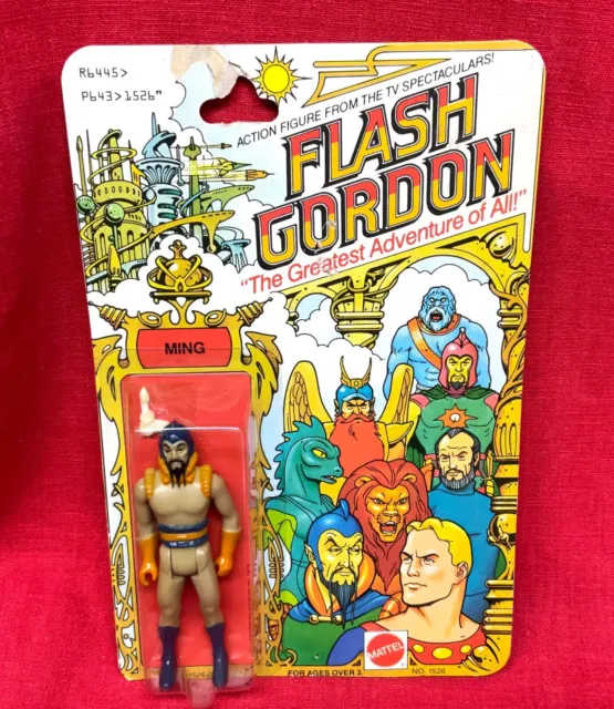 Vintage 1979 #1526 Mattel Flash Gordon " MING ” FIGURE Sealed on Card NIP