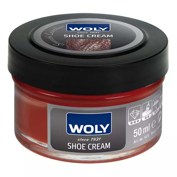 Woly Shoe Cream Polish  Condition Restoration Leather Bag Boots Shoes Care 50ml 2