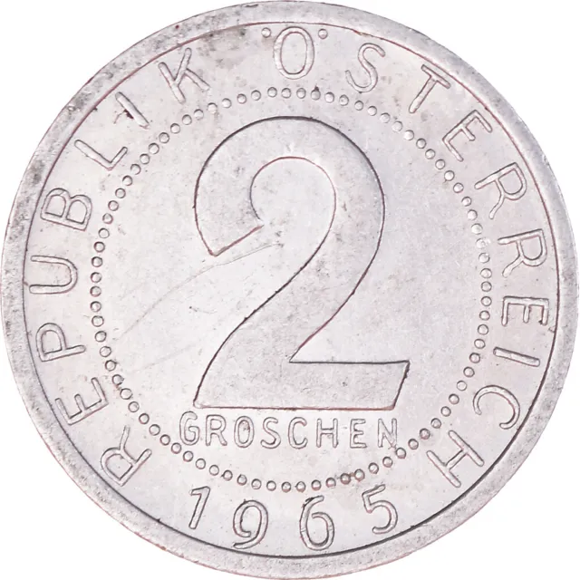 [#389728] Coin, Austria, 2 Groschen, 1965, AU, Aluminum, KM:2876 2
