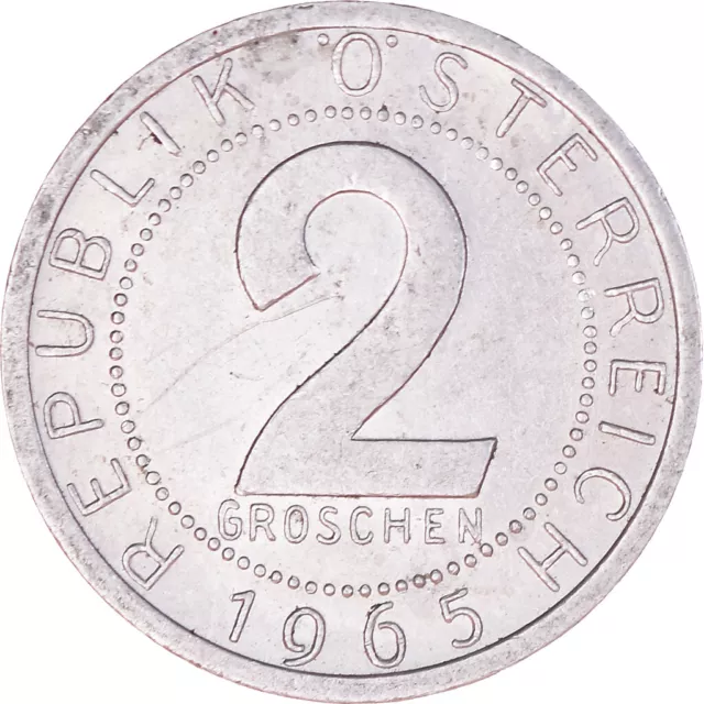 [#389728] Coin, Austria, 2 Groschen, 1965, AU, Aluminum, KM:2876 2