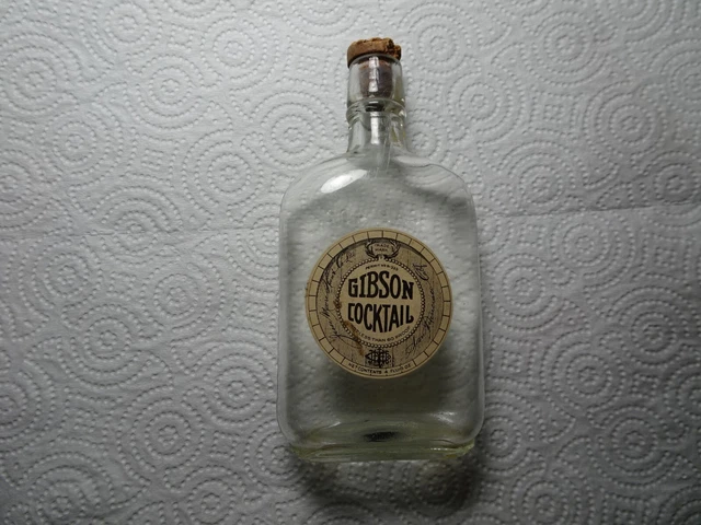WESTERN S.F. WHISKEY Flask"JESSIE MOORE"GIBSON COCKTAIL" LABEL Only