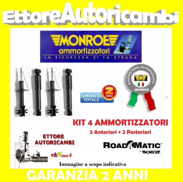 N.4 Ammortizzatori Monroe Fiat Grande Punto - Punto Evo  Nuovi