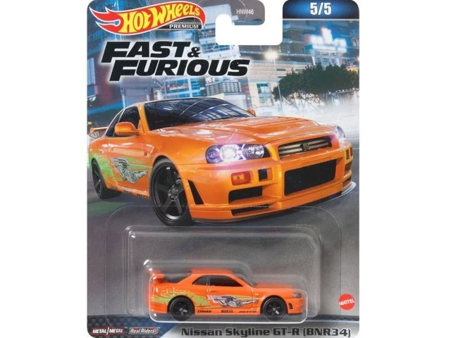 Hot Wheels Fast & Furious Nissan Skyline GT-R Modellauto – Maßstab 1:64