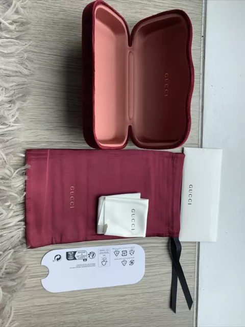 Red Gucci glasses case new. 100 % Genuine