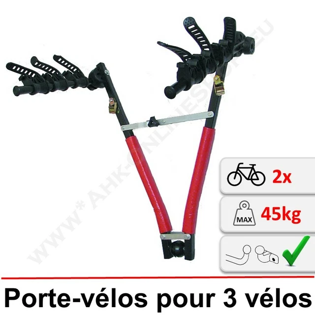 Nordrive N50207 Nitto Limited Edition Porte-Vélos Arrière Aluminium - Montage Facile Et Rapide Pour 3 Vélos