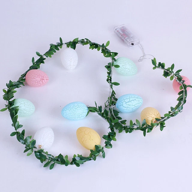 1 pc Easter EGG LAMP Oeuf de pâques Fée Lumières LED CORDE LAMPE O