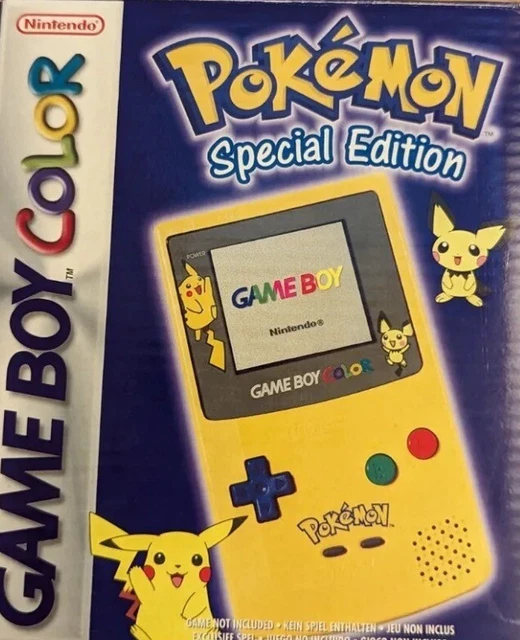 NINTENDO GAMEBOY COLOR Pokemon Pikachu Pichu Limited Edition Crystal