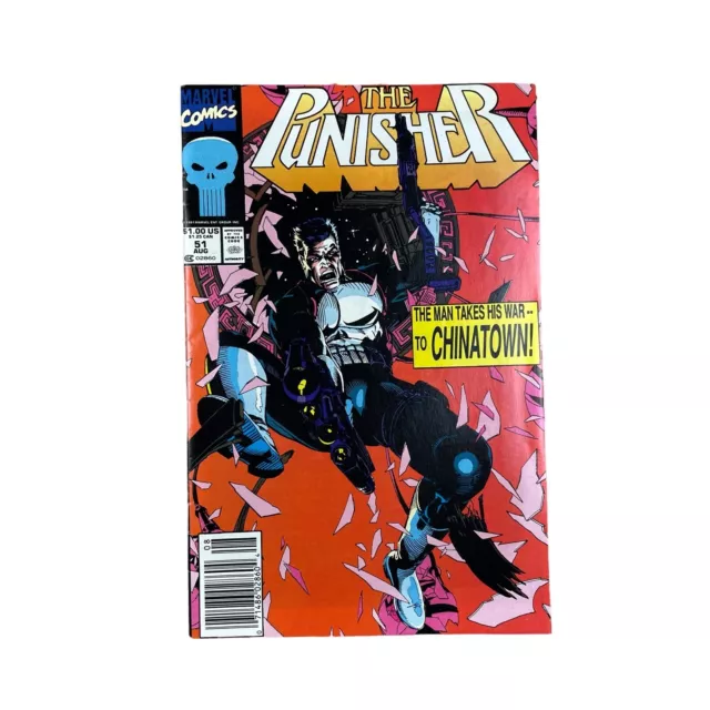 MARVEL comics the punisher 1990 volume 1 issue 51 vintage comic book VGC