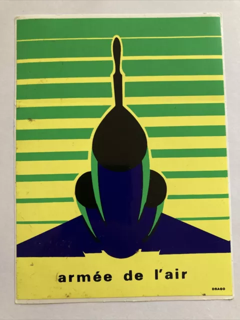 Autocollant sticker vintage publicitaire Armée de l’air
