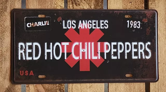 RED HOT CHILI PEPPERS Blechschild Metallschild 30 x 15 cm Vintage NEU (0051)