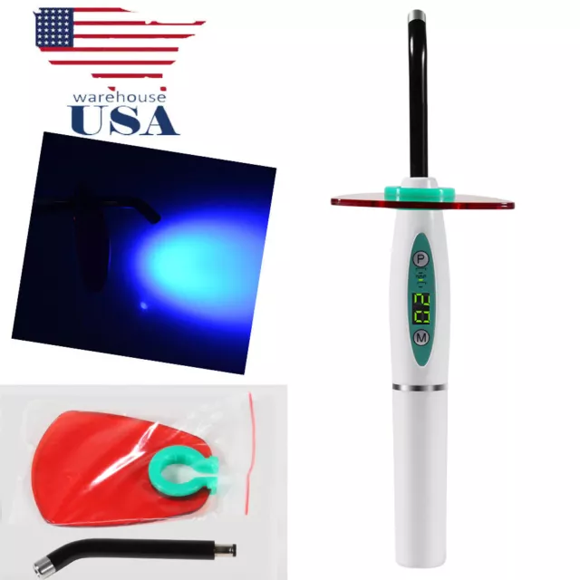 Dental LED Curing Light Lamp Wireless Cordless Resin Cure Lamp 5W 2000MW USPS