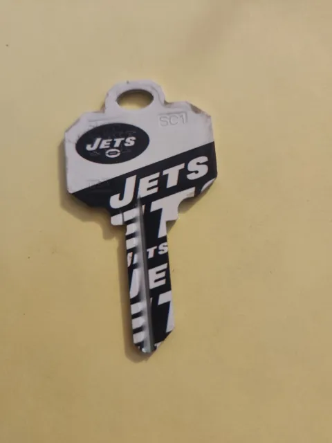 New York Jets NFL house key blank Schlage