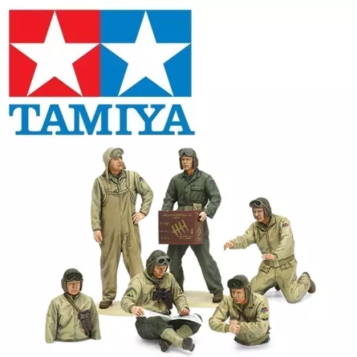 Tamiya 35347 U.S. Tank Crew Set (European Theater) 1:35 Scale Kit