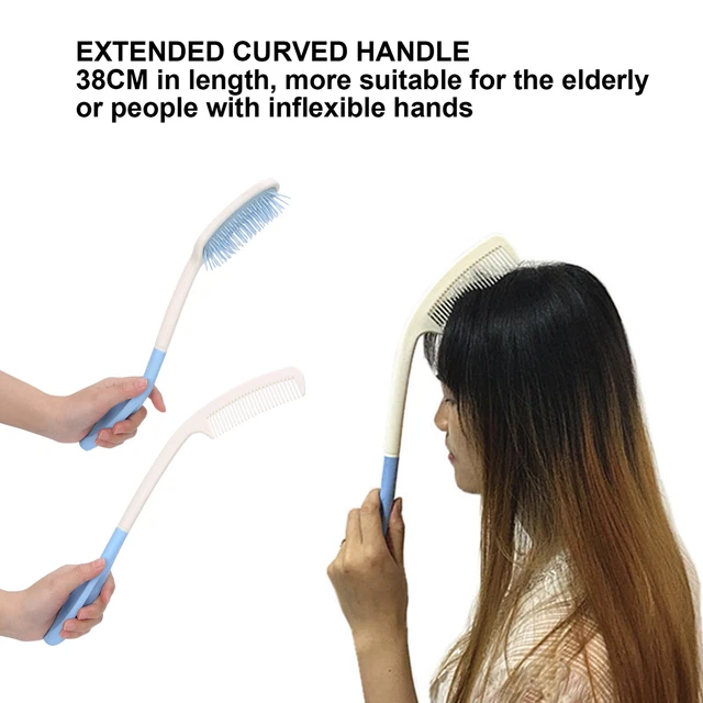 Brosse à Cheveux à Coussin D'air Ultra Longue Poignée Peigne Pour Personnes RMM