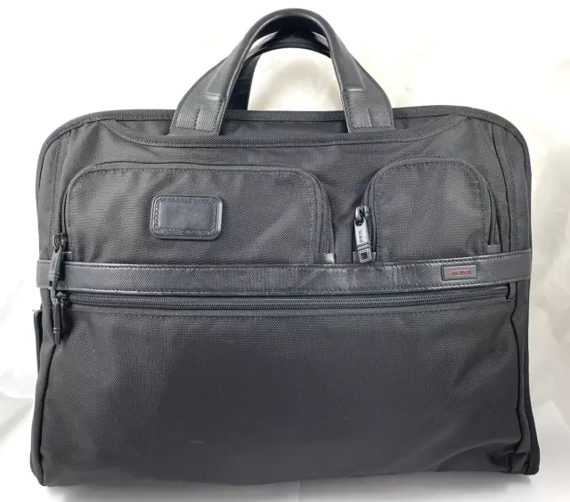 Tumi Alpha 2 Compact Large Scree Briefcase Laptop Bag Ballistic Nylon 26114 $425