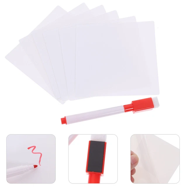 DRY ERASE STICKERS Easy to Reuse White Board Memo Pad Label £6.65
