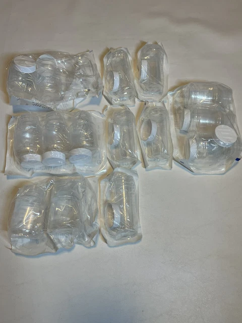 15 Abbott Breast Milk Storage Bottles w/caps 4 oz Lot 10 2 Oz Bottles Lot 5 New