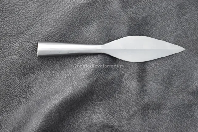 Hand Forged Medieval Leaf Blade Polish Spearhead