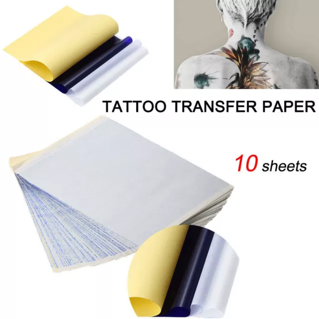 10 PCS A4 Tattoo Transfer Paper Sheet Stencil Carbon Thermal Tracing Hectograph