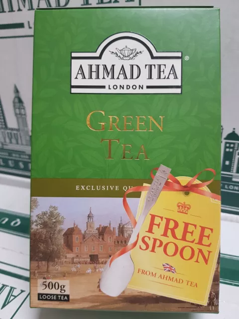 AHMAD TEA , Green Tea, 500 gr,  Té Verde , Scadenza  2025