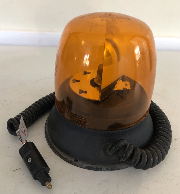 Genuine Britax Flashing Light Amber Lens Magnetic 6 Inches 10-020549 12V-55W
