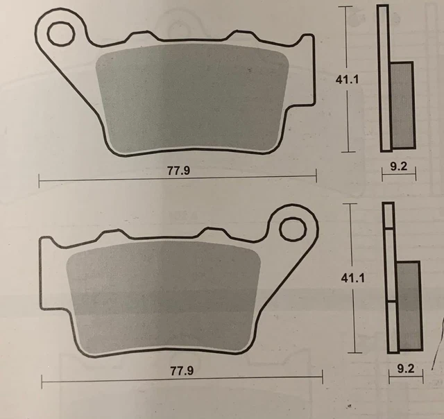 Pastiglie Freno Accossato AGPP80OR-57 - Organiche, Per KTM EXC 300 Enduro 2004, Set 2 Pezzi
