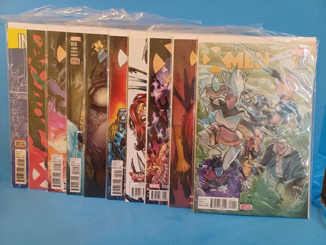 Lot (10) EXTRAORDINARY X-MEN Between #1-18 Comics Series (2016) (M12)