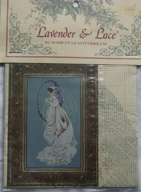Lavender & Lace Cross Stitch Chart*Angels*Bride*