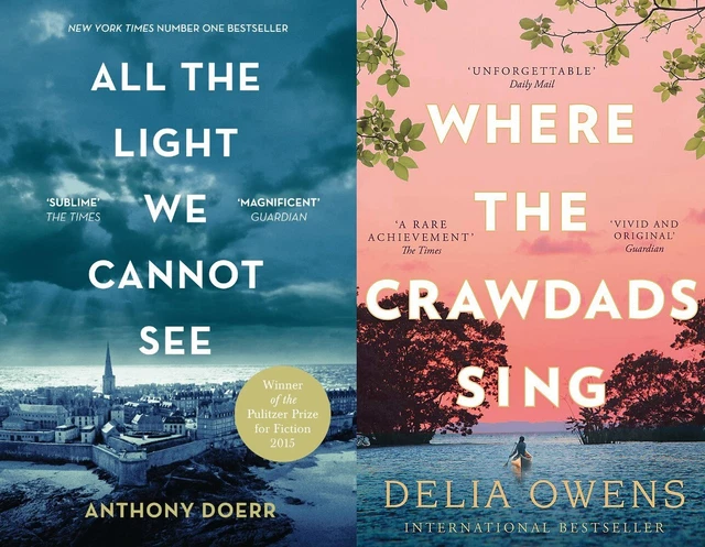 Combo Set of 2 books  (All the Light we Cannot See + Where the Crawdads Sing)