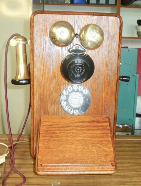 Vintage Wall Phone.British Ericsson.Magnificent Working.C1920