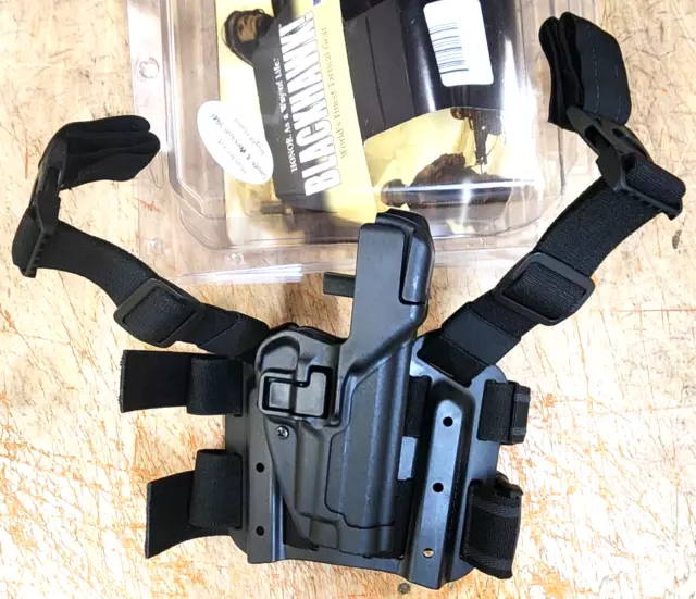 BLACKHAWK SERPA Tactical Drop Leg Holster Right Hand, Fits S&W 5946 , 430610BK-R