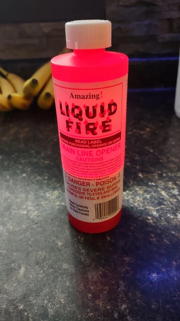 Used...( 6oz Remaining ) Amazing Products LF-Liquid Fire Drain Opener