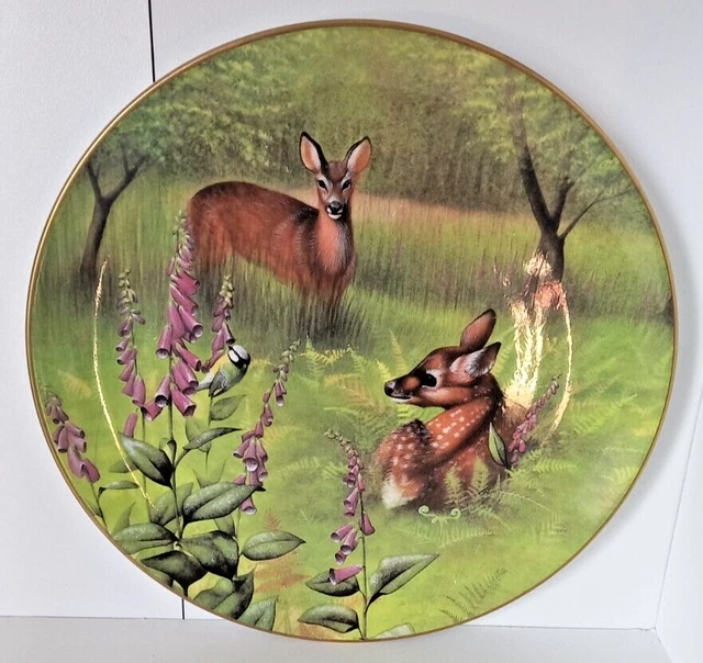 Dekorativer feiner Knochen Chinateller - Hirsch von Spode 21 cm Made in UK Sammlerstück
