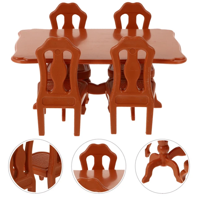 Modelo Mesa Y Silla De Comedor 1 12 Sillas De Mesa Madera Bolso Niño