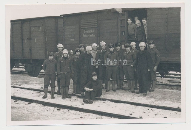 WALDENBURG-DITTERSBACH-SCHLESIEN-AM BAHNHOF-LUFTWAFFE-SOLDATEN WINTER 2 ...
