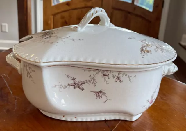 Antique Johnson Brothers Royal Soup Tureen w/lid double handles