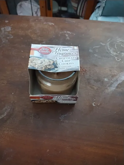 Betty Crocker Home Fragrances Chocolate Chip Cookies Candle 1 Wick-Brand New