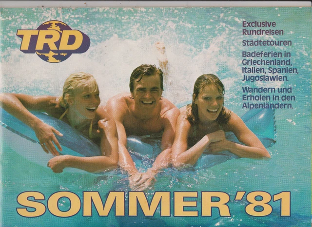 TRD Reise Katalog von 1981 Werbung 80er Jahre