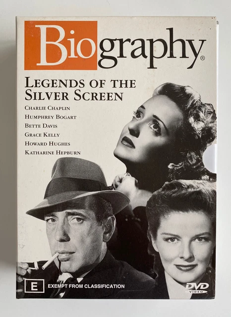 BIOGRAPHY SILVER SCREEN Legends (DVD Box Set) Chaplin Bogart Davis ...